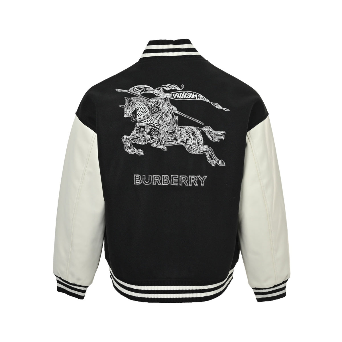Burberry sketch embroidered war horse LOGO baseball jacket jacket