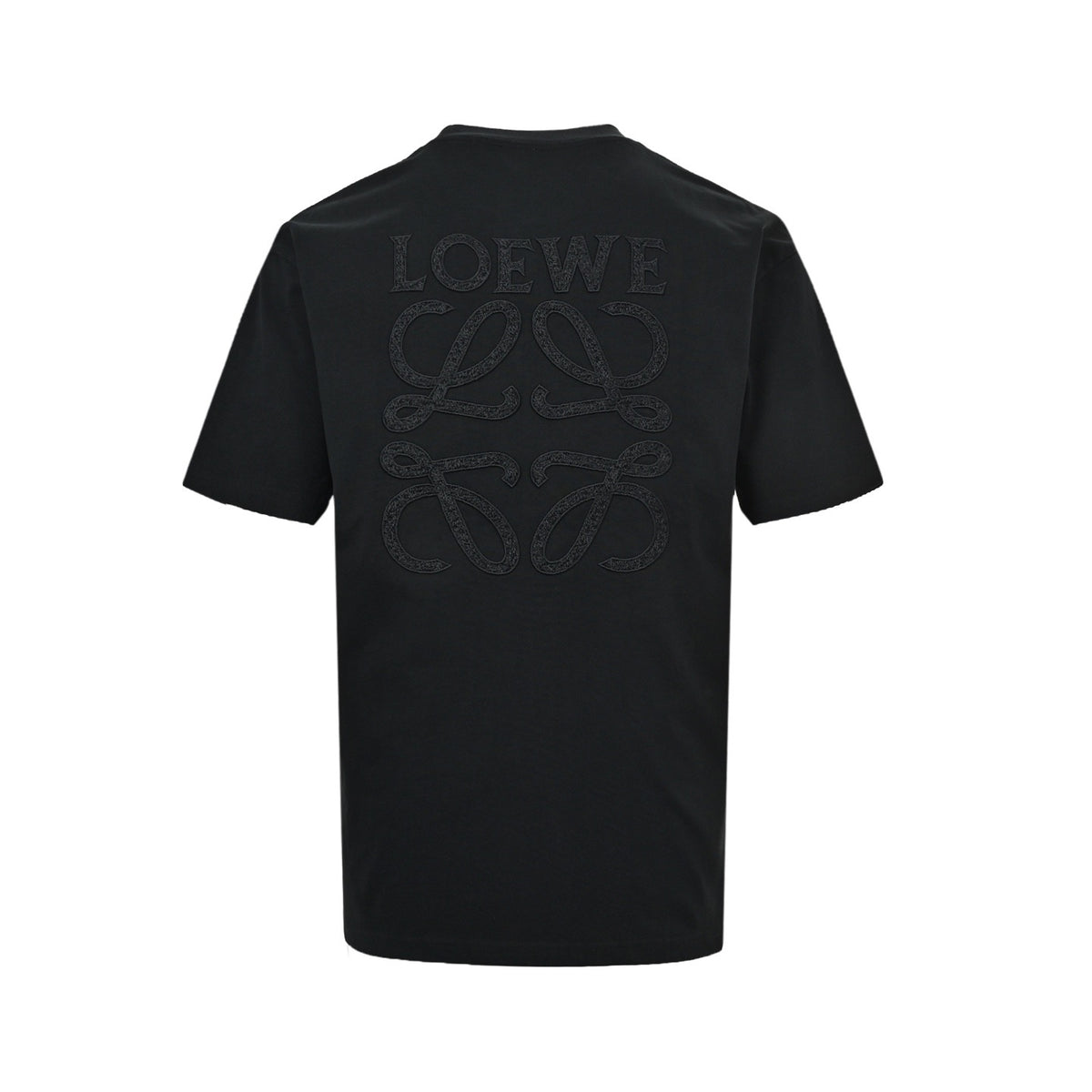 Loewe/Luo Yiwei 26ss dark logo woven embroidery short sleeves