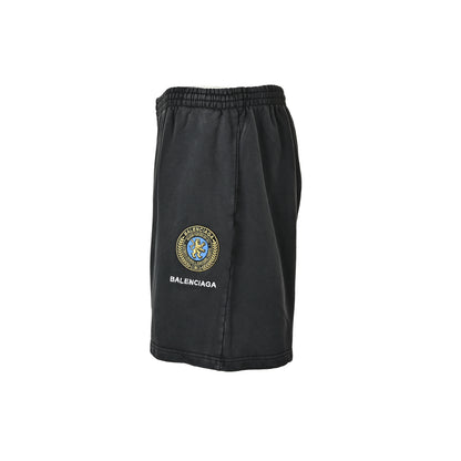 Balenciaga 25ss Manchester United badge embroidered shorts