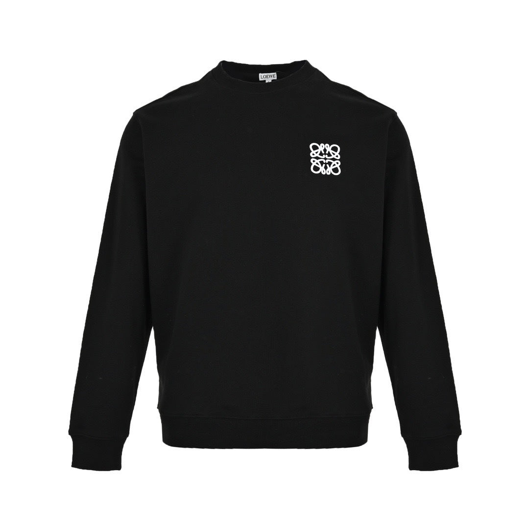 Loewe / Luo Yiwei classic embroidered logo round neck sweatshirt