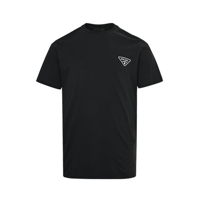 Prada letter triangle logo printed short sleeves