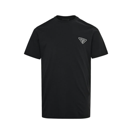 Prada letter triangle logo printed short sleeves