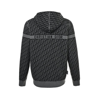 Dior presbyopia jacquard knitted cashmere reversible jacket