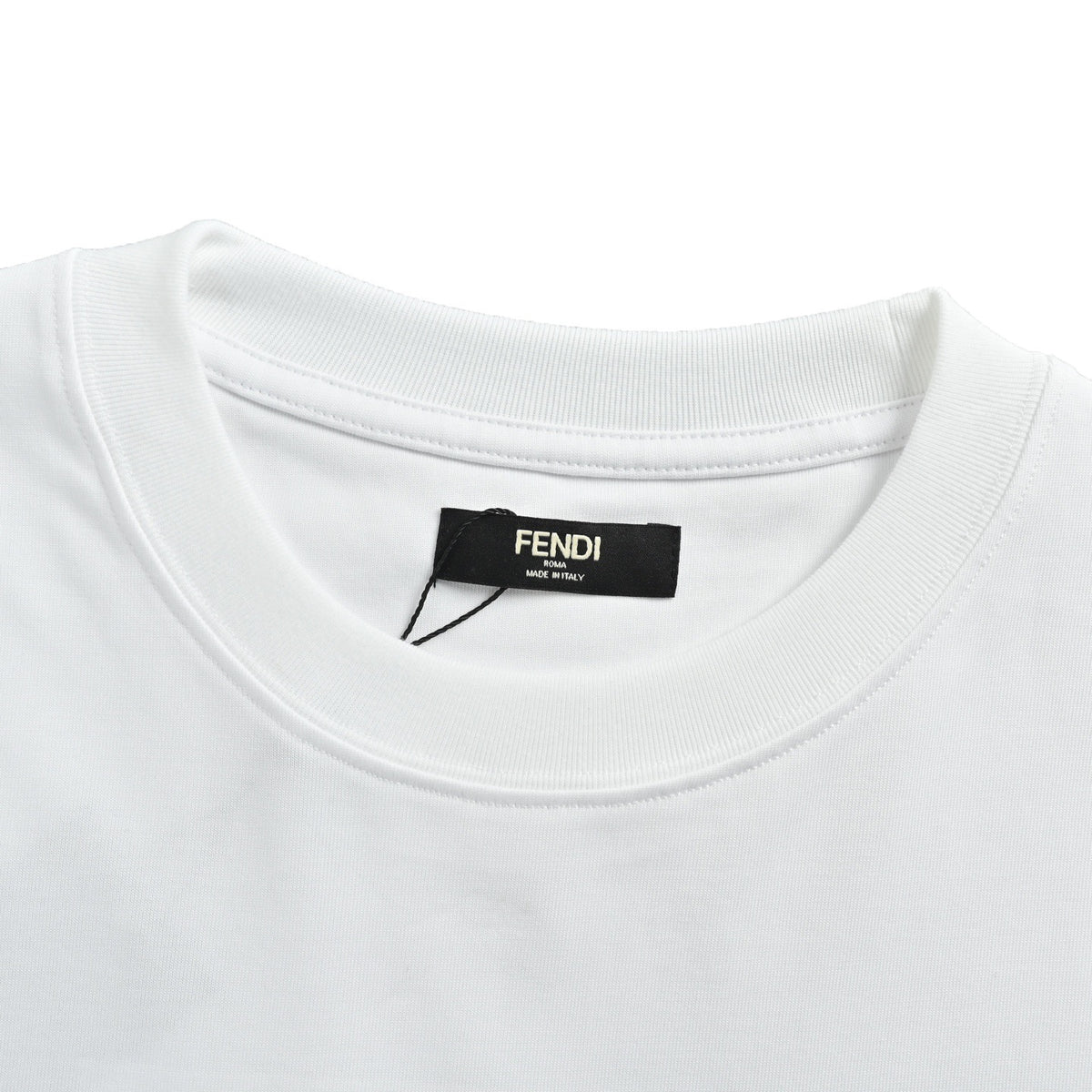 Fendi FF patch puppy embroidered short sleeves