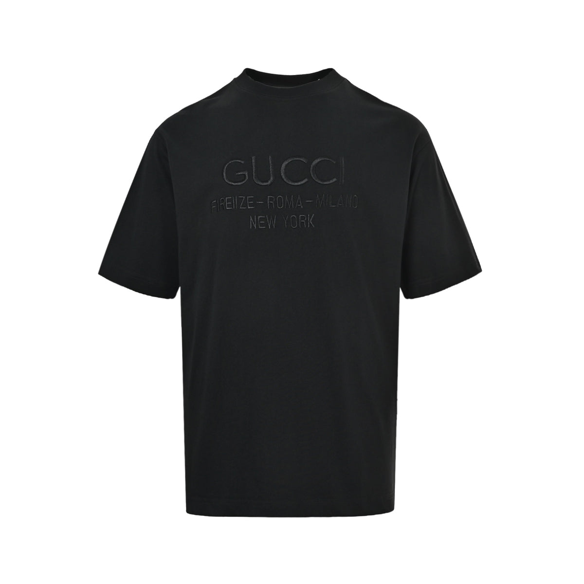 Gucci classic logo embroidered letter short sleeves