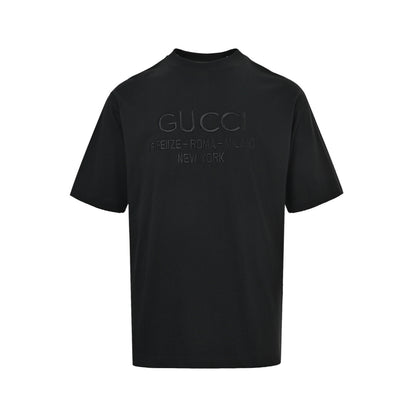 Gucci classic logo embroidered letter short sleeves