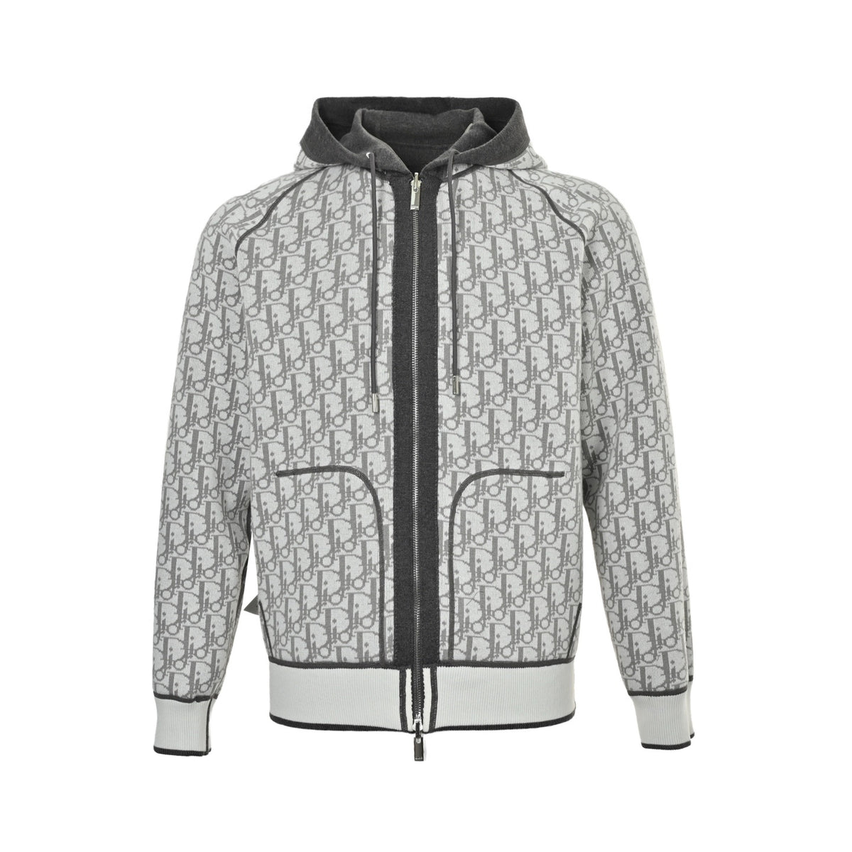 Dior presbyopia jacquard knitted cashmere reversible jacket