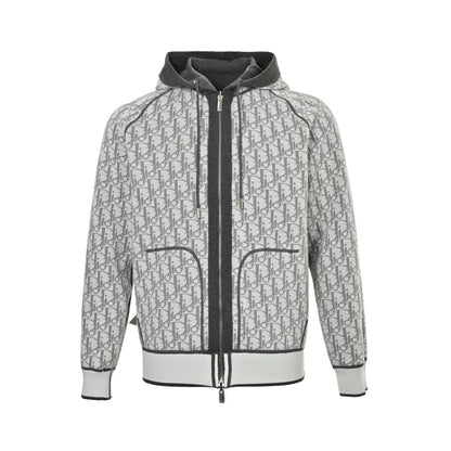 Dior presbyopia jacquard knitted cashmere reversible jacket