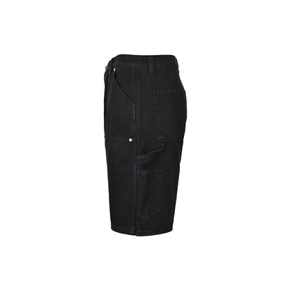 Chrome Hearts/Chrome Heart leather label cross denim shorts