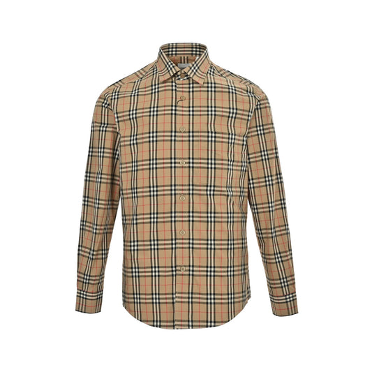 Burberry small plaid cotton shirt