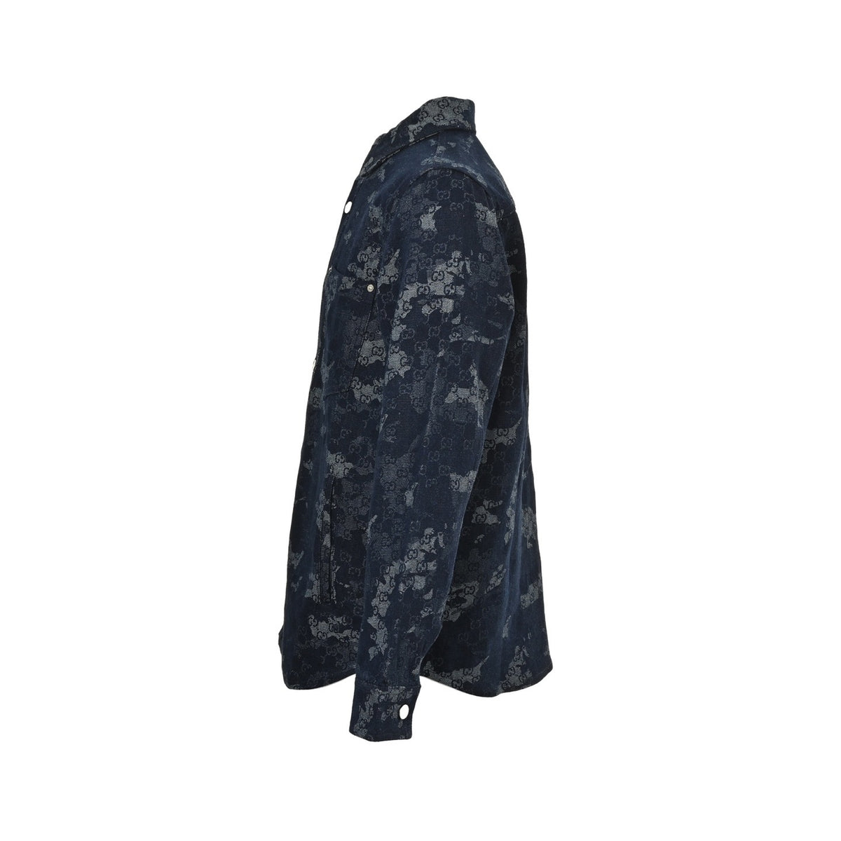 Gucci 25Fw marble old flower jacquard denim jacket
