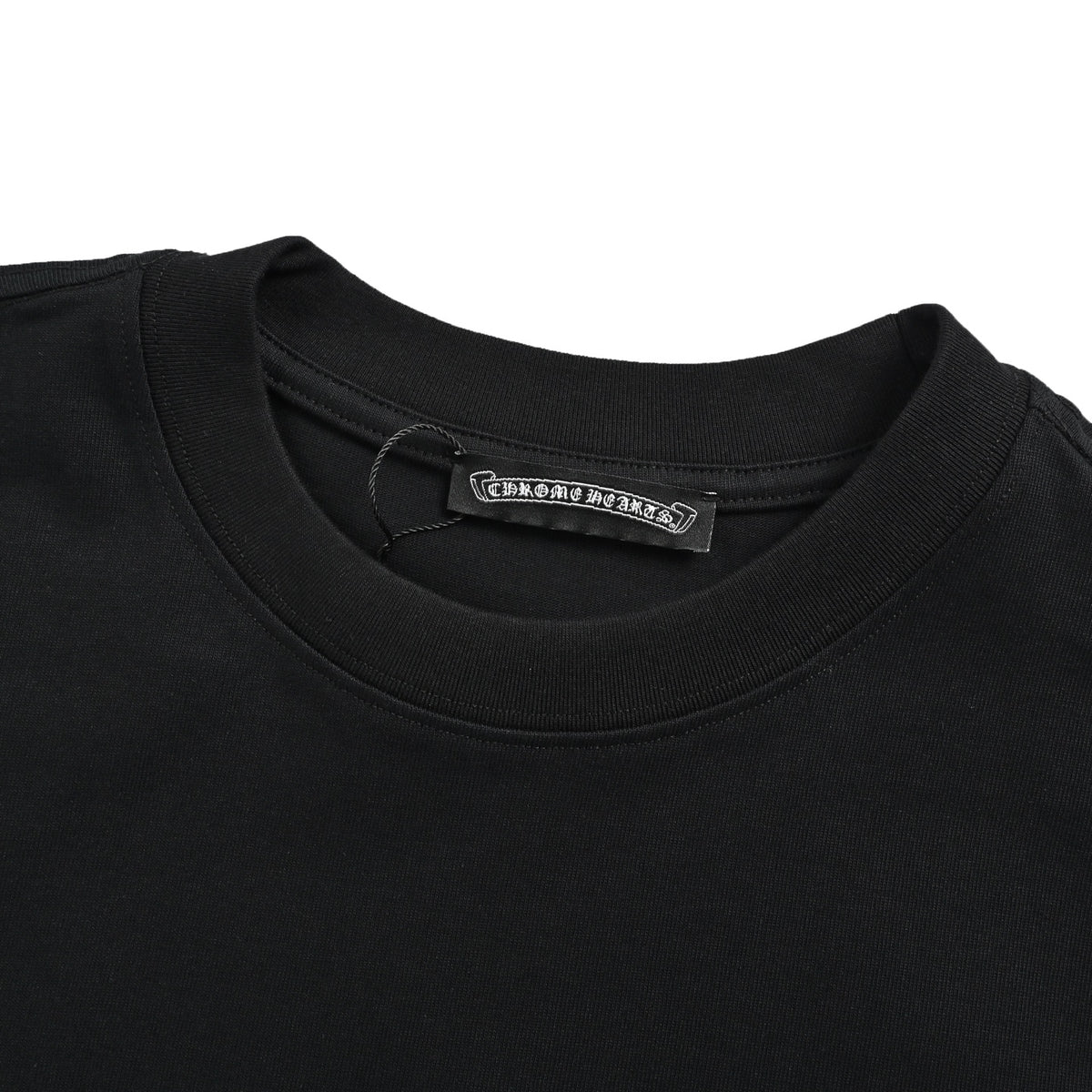 Chrome Hearts/Chrome Heart scroll black and white cross print short sleeves