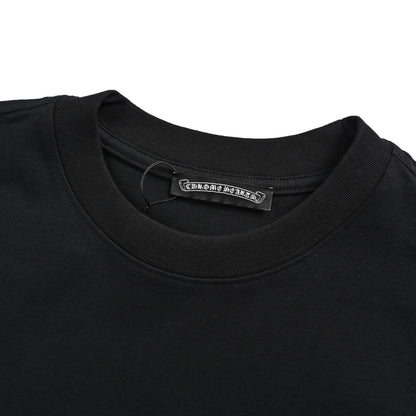 Chrome Hearts/Chrome Heart scroll black and white cross print short sleeves