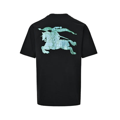 Burberry 26ss back war horse print short sleeves