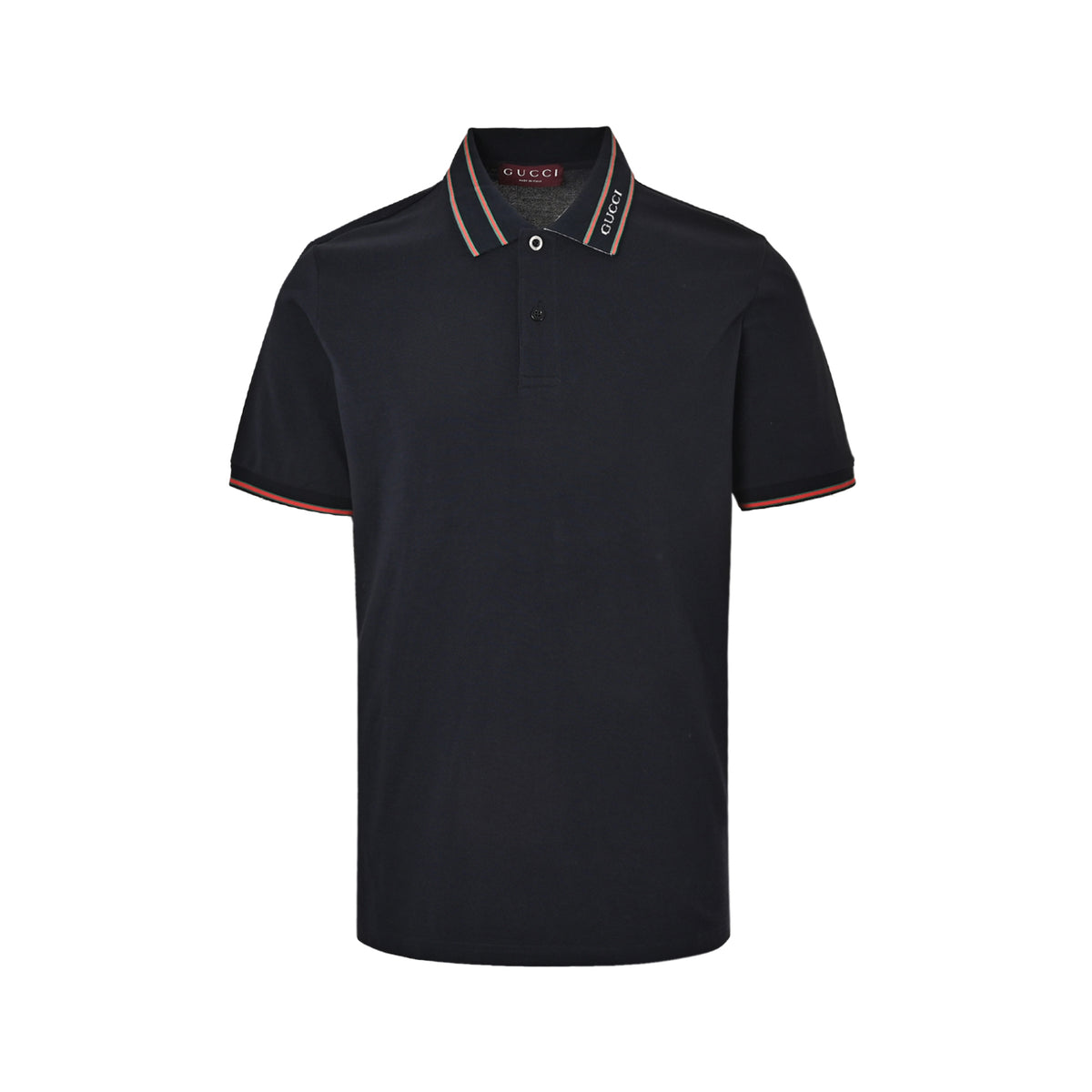 Gucci 26ss Jacquard Letters Polo Short Sleeves on the Neck