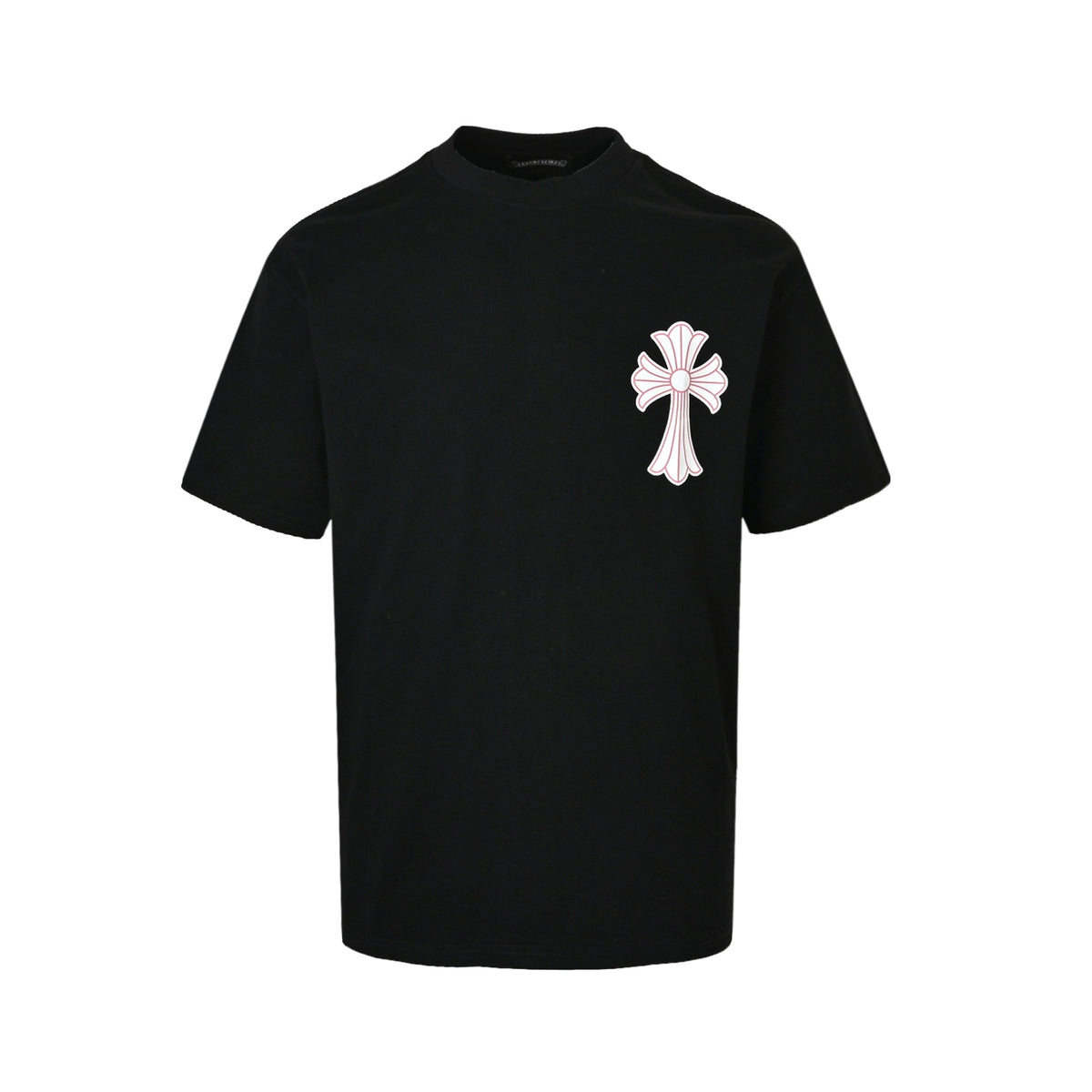 Chrome Hearts/Chrome Heart Black and Red Cross Short Sleeve