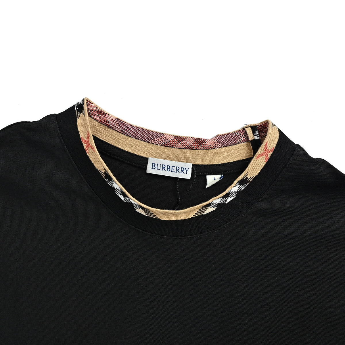 Burberry plaid collar collar plaid chest pocket plaid short sleeves