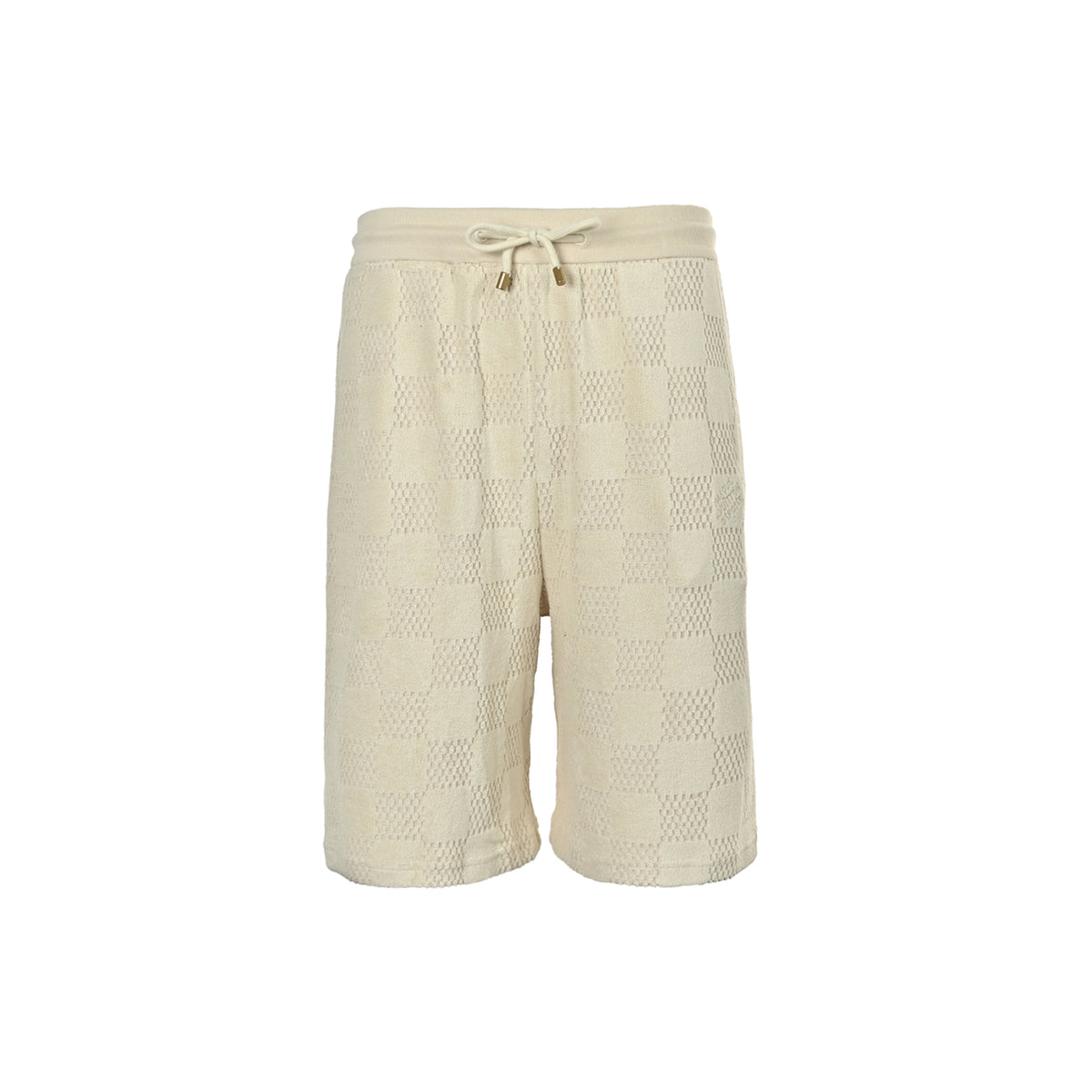 Louis Vuitton checkerboard drawstring terry shorts