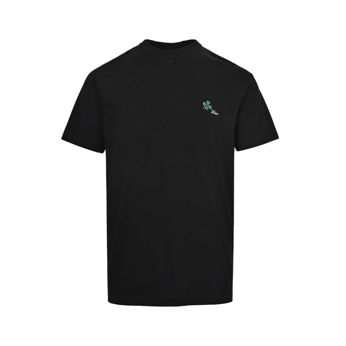 Dior 26ss four-leaf clover embroidered short sleeves