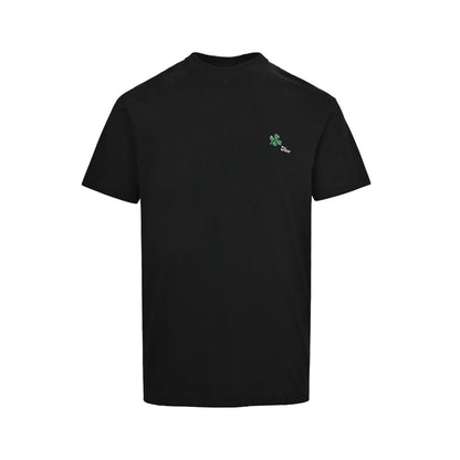 Dior 26ss four-leaf clover embroidered short sleeves