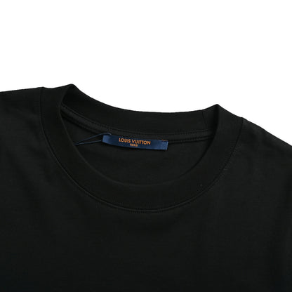 LouisVuitton/Louis Vuitton 26ss sketch four-leaf clover logo printed short sleeves