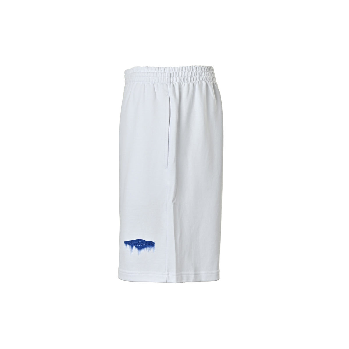 Balenciaga/Balanciaga blue liquefied embroidered shorts