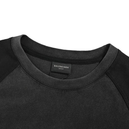 Balenciaga/Balanciaga Contrast color washed stitching drop shoulder short sleeves