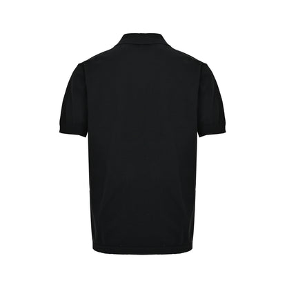 Louis Vuitton logo knitted Polo short sleeves