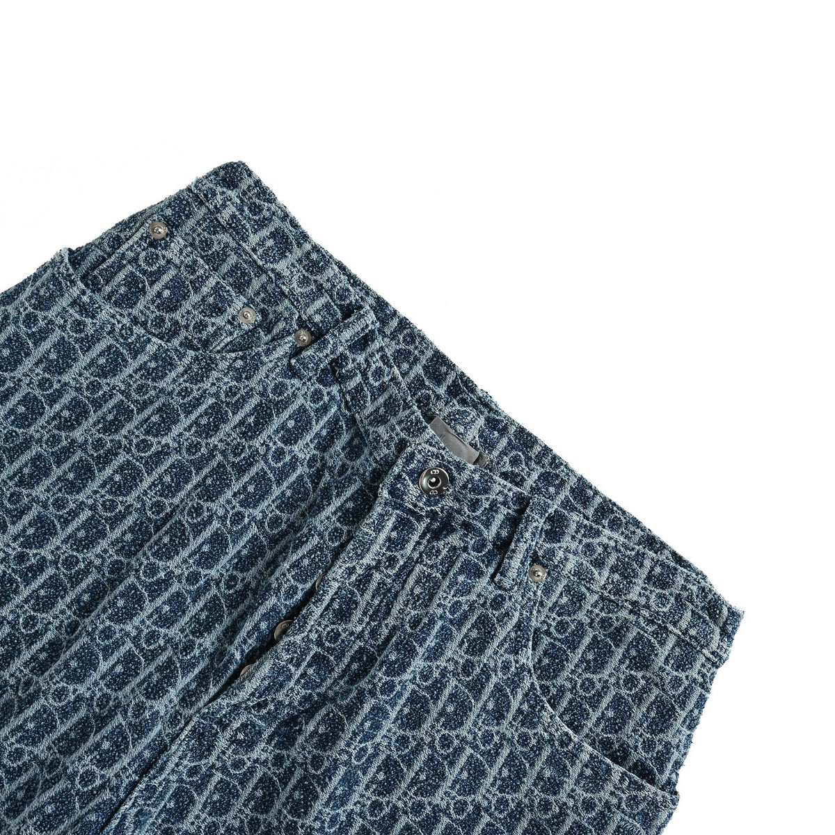 Dior all-over printed denim shorts