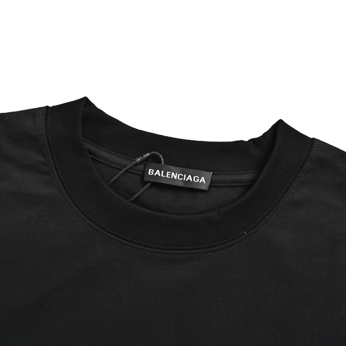 Balenciaga multiple wave cola composite embroidery round neck short sleeves