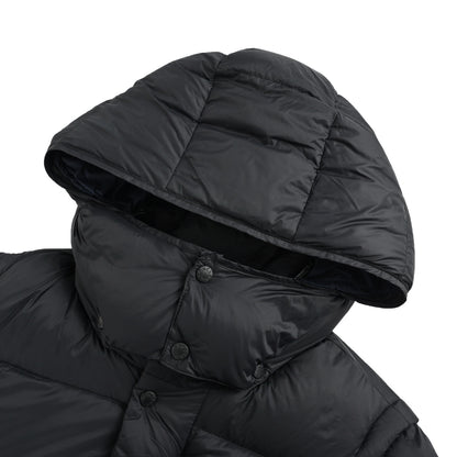 Moncler/Mask CYCLONE large logo sleeves detachable hooded down jacket