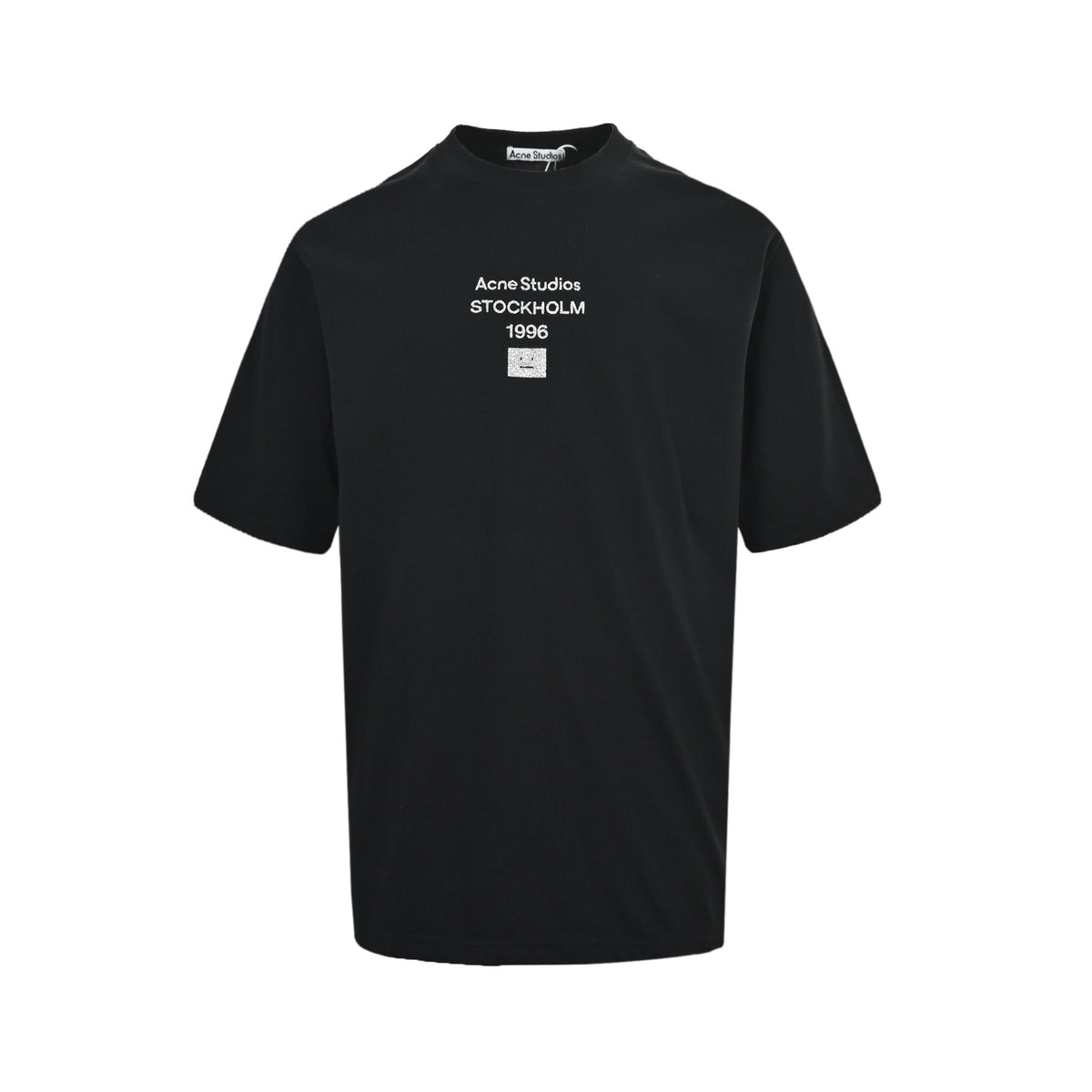 Acne Studios Silver Smiley Print Short Sleeve