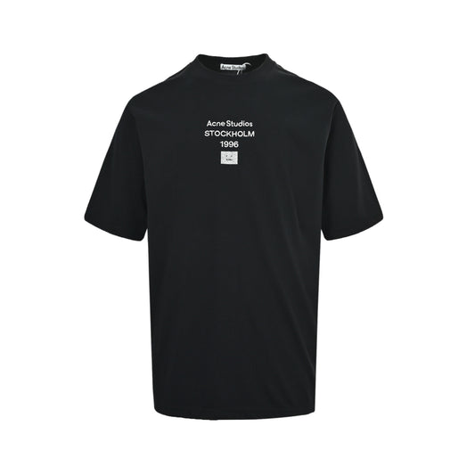 Acne Studios Silver Smiley Print Short Sleeve