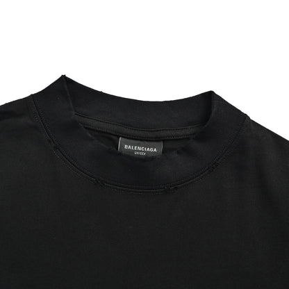 Balenciaga blurred letter print short sleeves