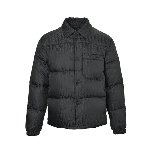 Dior 25Fw new fabric old flower jacquard lapel down jacket
