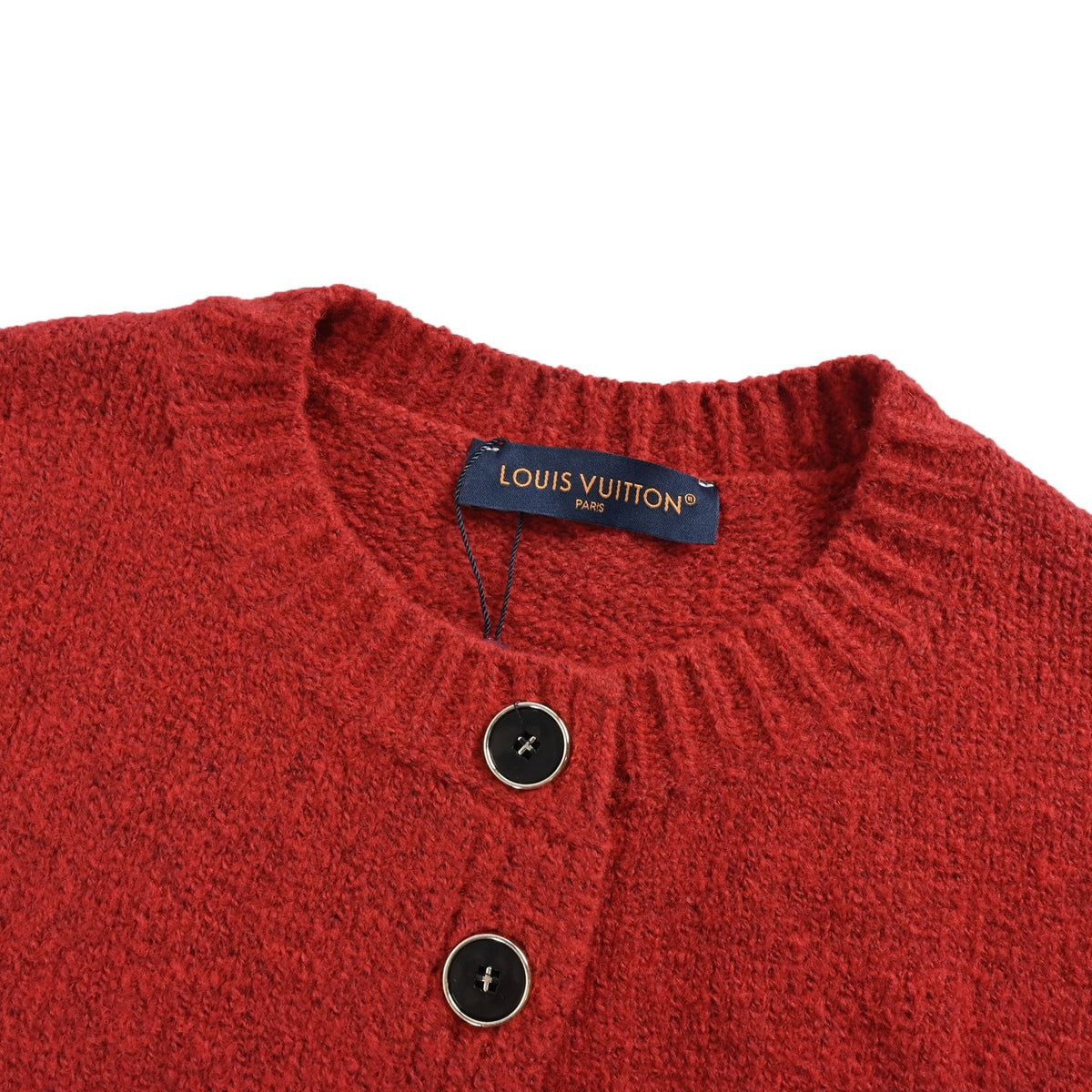 Louis Vuitton 25Fw jacquard large logo cardigan sweater