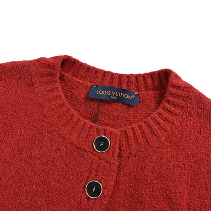 Louis Vuitton 25Fw jacquard large logo cardigan sweater