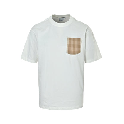 Burberry classic chest plaid pocket short sleeves