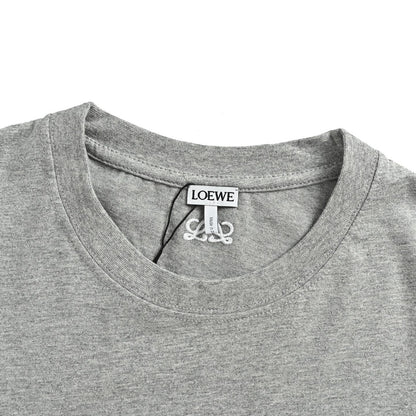 Loewe 26ss anniversary limited edition lion patch embroidered short sleeves