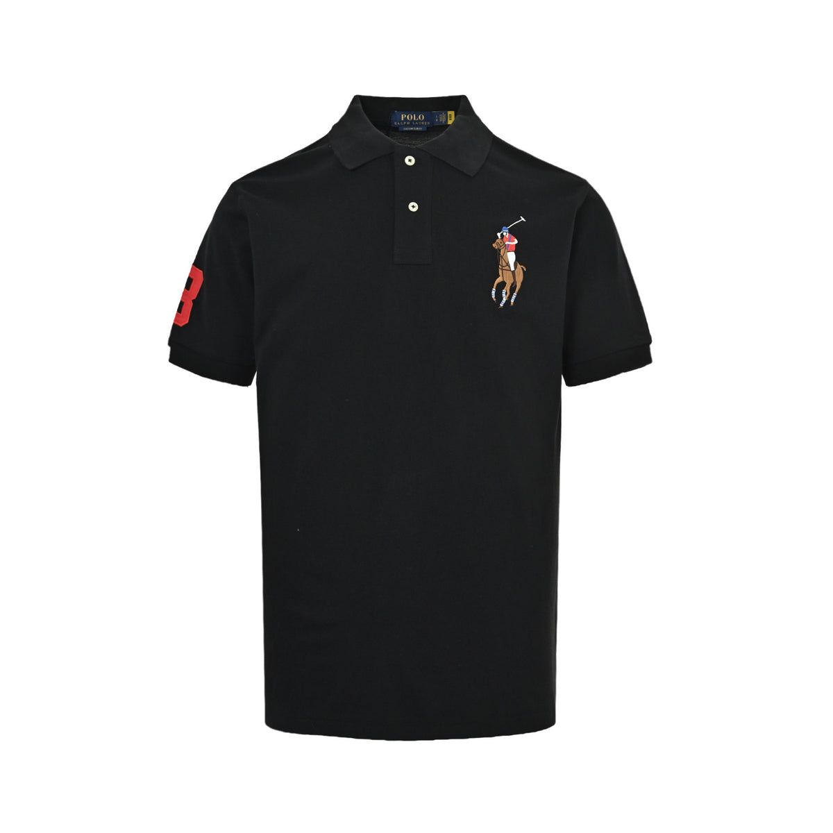Ralph Lauren colorful large logo embroidered Polo short sleeves