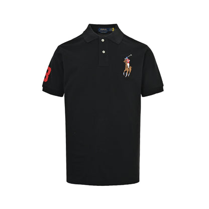 Ralph Lauren colorful large logo embroidered Polo short sleeves