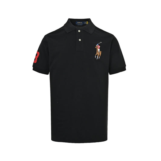 Ralph Lauren colorful large logo embroidered Polo short sleeves