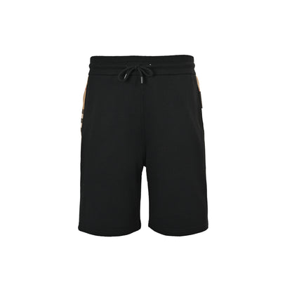 Burberry side plaid patchwork shorts