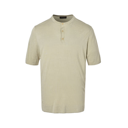 Loro Piana LP 25SS Henley collar short sleeves