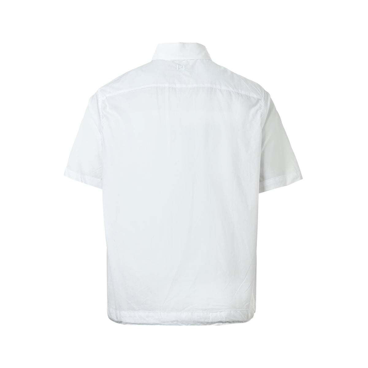 Fendi drawstring bag poplin short-sleeved shirt