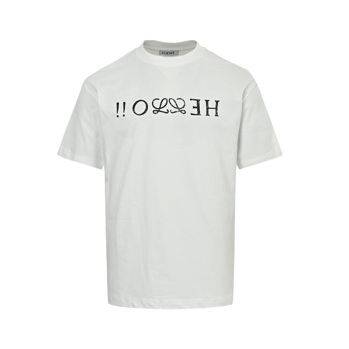 Loewe/Luo Yiwei mottled letter LOGO printed short sleeves