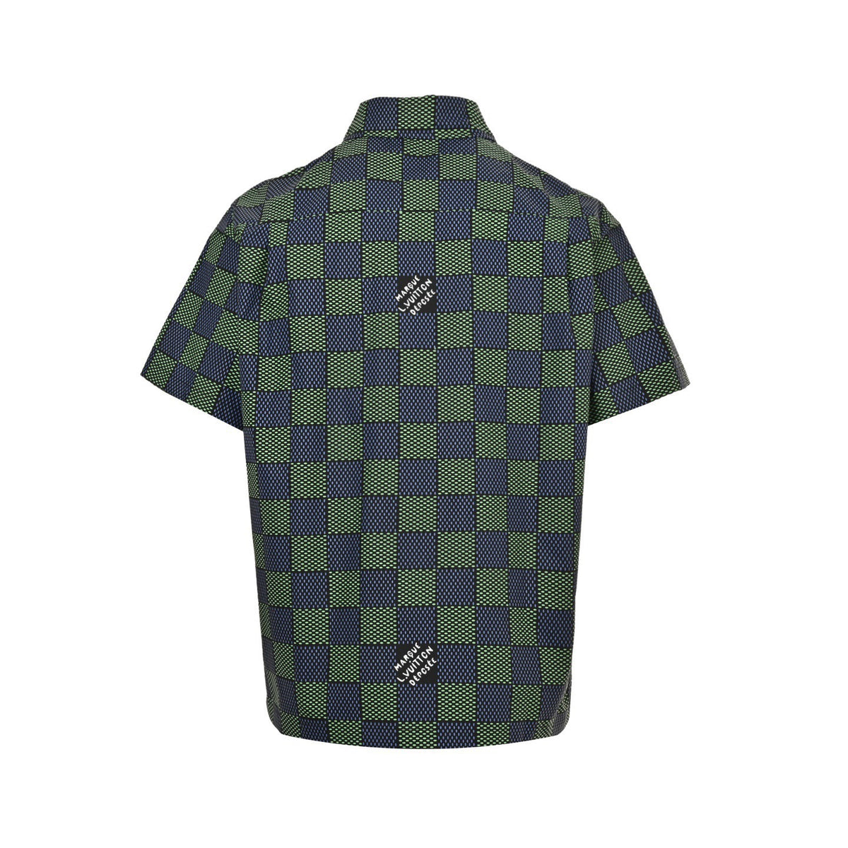 Louis Vuitton 25ss Damier checkerboard short-sleeved shirt