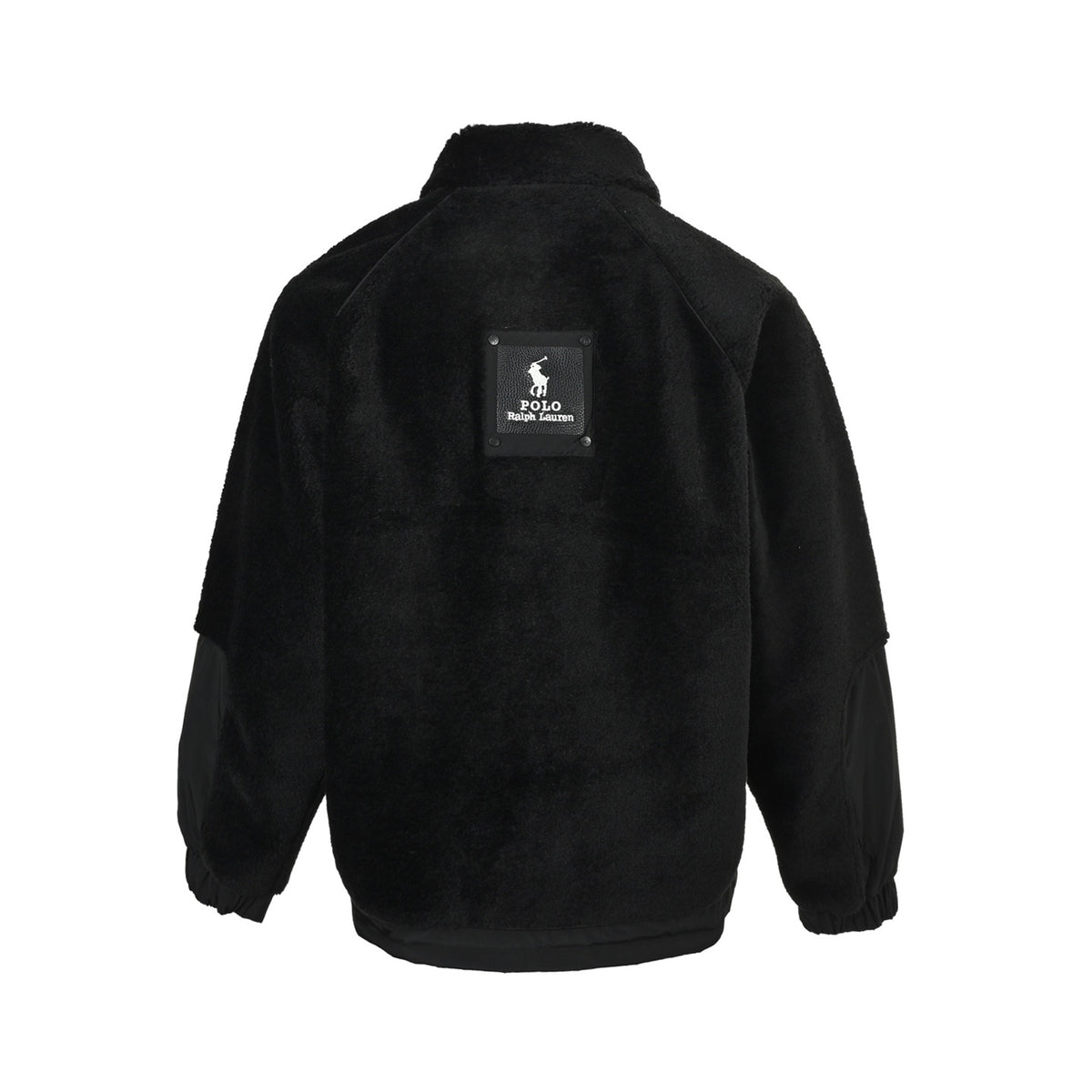 Ralph Lauren lambswool coat with pony leather label on the back