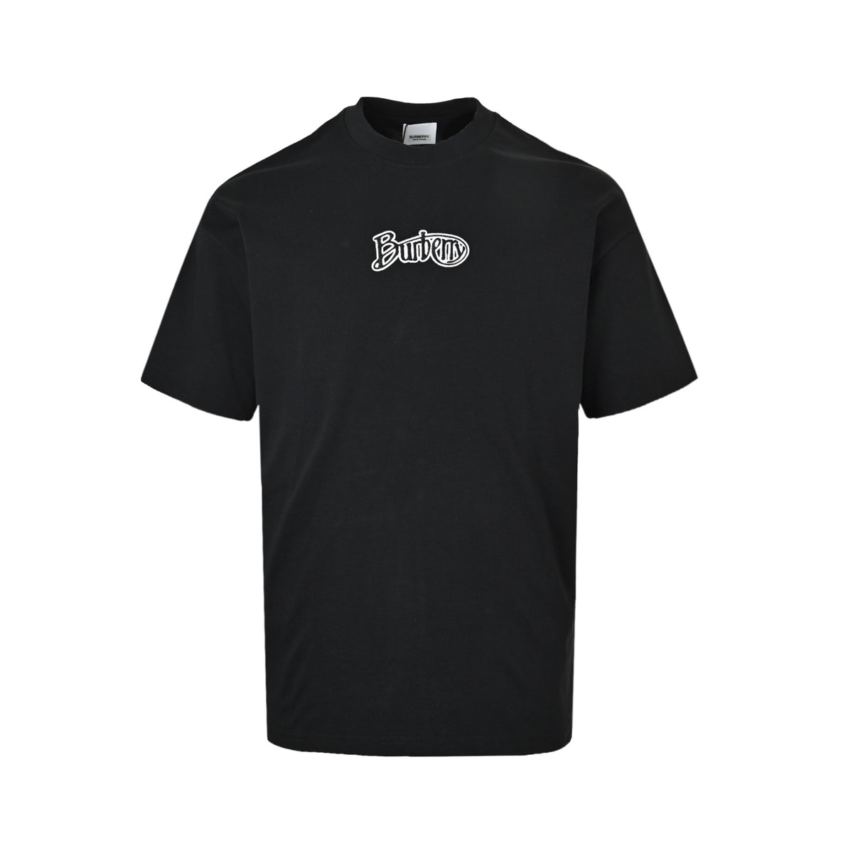 Burberry cursive letter embroidered short sleeves