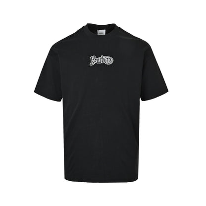 Burberry cursive letter embroidered short sleeves